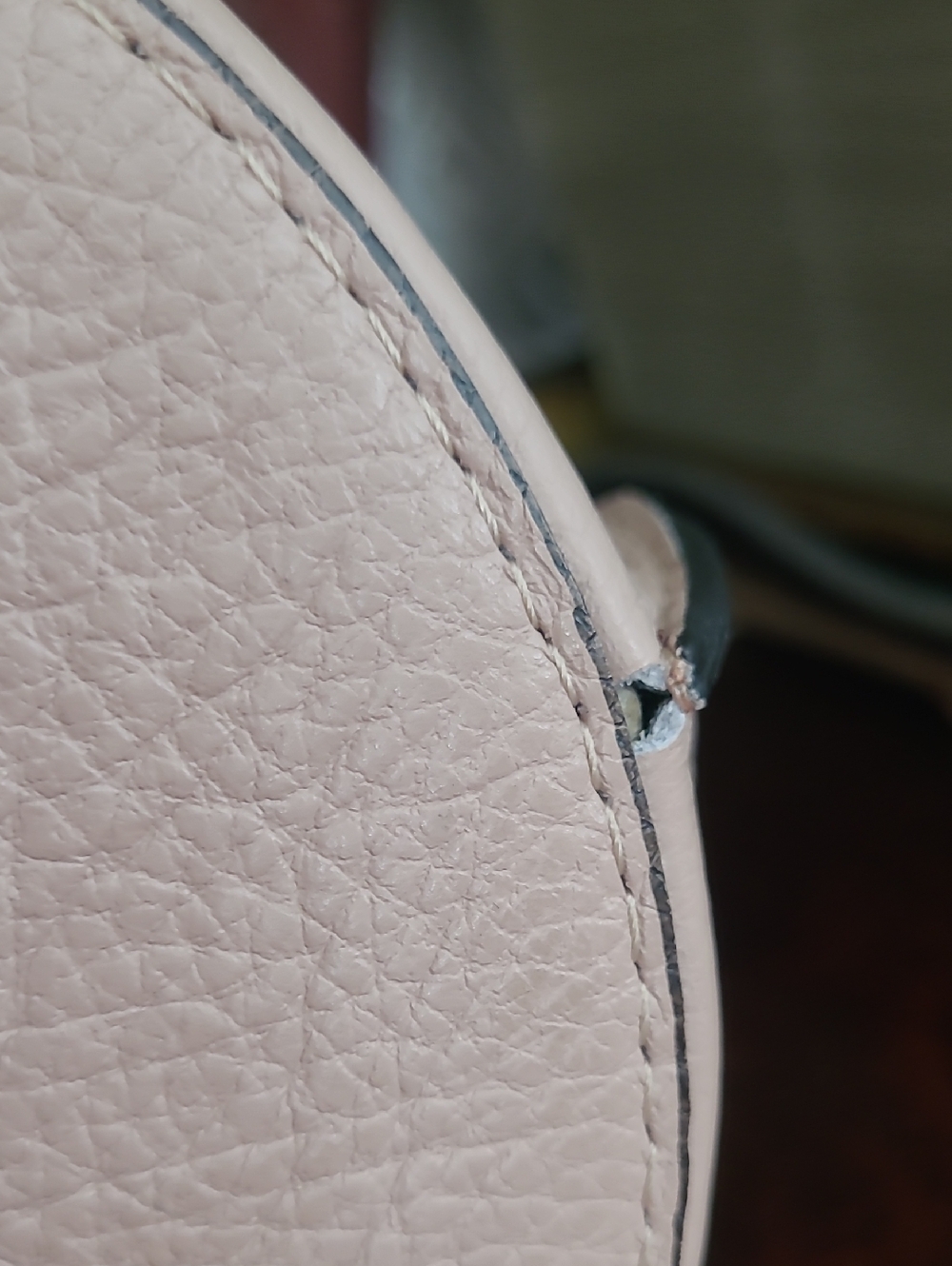 NWOT Beige Bucket Bag with Gold Hardware - Picture 6 of 16